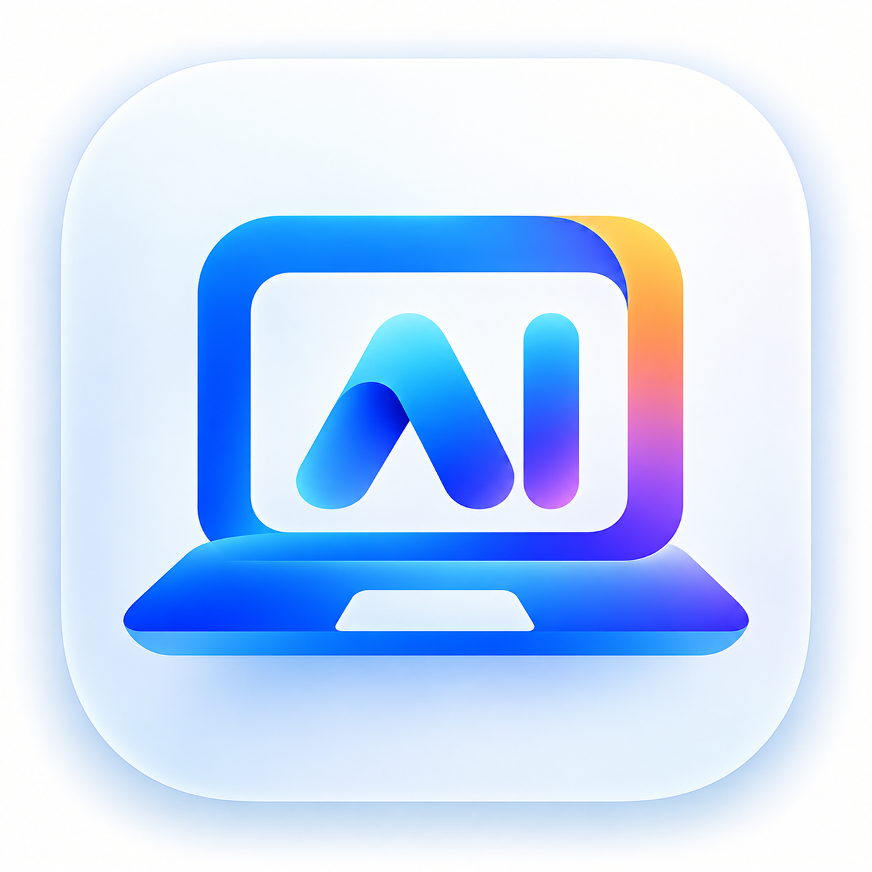 An AI laptop representing local-first software